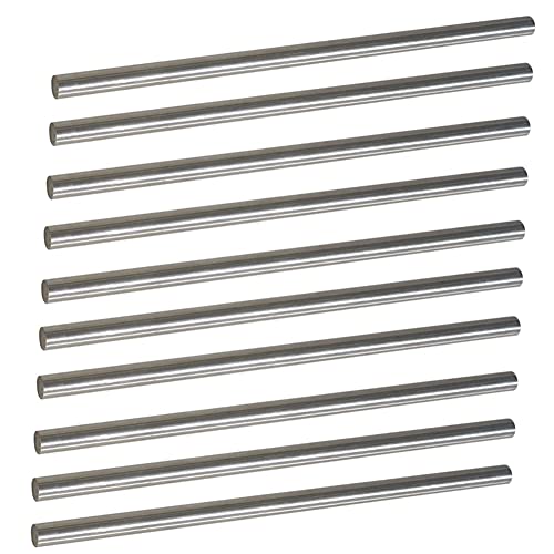 10Pcs 2mm × 6" Length 304 Stainless Steel Rods, Metal Shaft Rod for DIY Craft, Industry, Metal Working Hobbies(10pcs, 2mm × 6") - size: 0.079" Dia, style: 6" × 10pcs