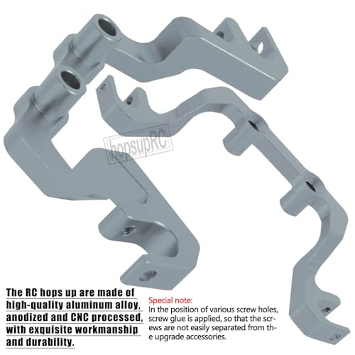 7075 Aluminum C Hub Front Tie Rods with Stabilizer Upgrade Parts for 1/10 Slash 4X4 4WD LCG.Titanium - color: Titanium(for 1/10)