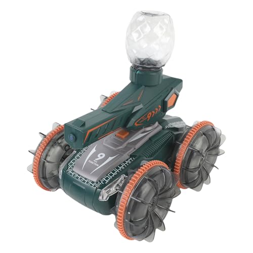 Matybobe RC Gesture Sensor Stunt Car Cool Lights for Water and Land (Green) - color: Green