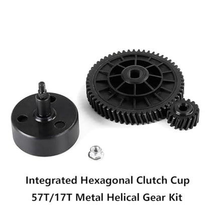 Metal Clutch Bell and Helical Gear Kit 57T 17T | for 1/5 HPI ROFUN ROVAN King Motor BAJA 5B 5T 5SC Rc Car Parts
