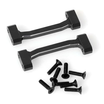 Aluminum Shocks Bracket Reinforcement Mount RC Upgraded Parts for LOSI 1/18 Mini LMT 4X4 Brushed Monster Truck RTR-LOS01026 RC Car, Black - color: Black Reinforcement Mount