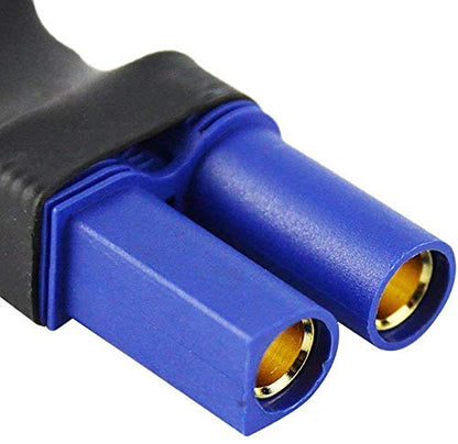 2Pairs EC5 to T Adapter Male Female Connector Plug Set Compatible with Arrma E-flite RC Car Truck Airplane Lipo Battery ESC Balance Charger Motor