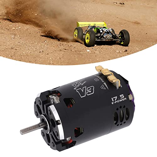 540 V3 Sensored Brushless Motor High Performance 2300kv for 1/10 1/12 RC Off Road Cars Black Purple Aluminum