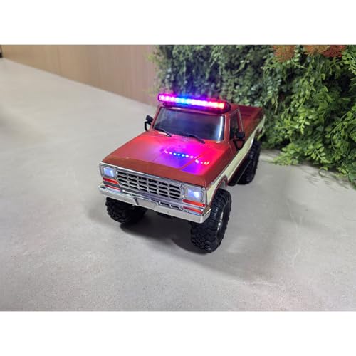 1/16 RC Crawler Pickup Truck, 2.4G Full-Proportional HB-R1611 RC Rock Crawler Pickup with Lights, 4WD 10KM/H Remote Control Crawler Truck for Adults, Collectible Gift - color: Red