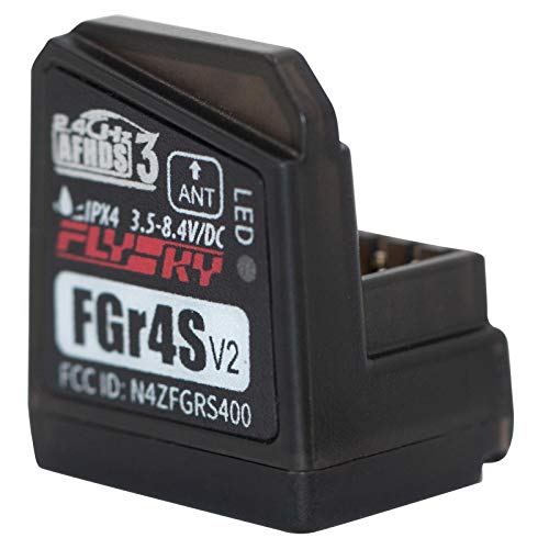 Flysky FGR4S V2 Receiver AFHDS 3 Built-in Single-Antenna Bidirectional PWM/PPM/IBUS Output Receiver for Flysky NB4 PL18 RC Transmitter