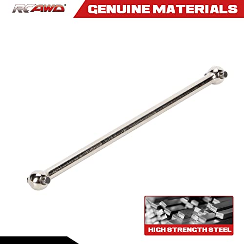 RCAWD Front Center Dogbone for 1/10 Losi lasernut U4 & Tenacity T & Tenacity TT PRO & Tenacity DB & Tenacity SCT Upgrades, 131mm Driveshaft #45 Steel Parts for #LOS232033 Silver - color: Silver