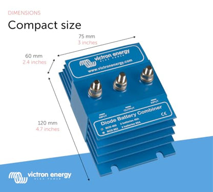 Victron Energy BCD 402 40 amp Diode Battery Combiner (2 Batteries) - size: 40 Amp