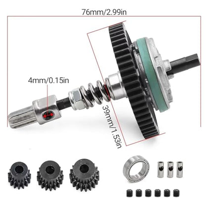 RC Crawlers Spare Parts for Traxxas for Slash 4x4 for Stampede for Rustler for Vxl Models 1/10 Upgrade 54T 6878 Metal Slipper Clutch Pinion Gears RC Car
