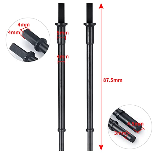 1 Set Front Rear CVD Drive Shafts Metal Axle Driveshafts for Axial SCX10-III AXI03006 AXI03027 1/10th RTR RC Crawler Car