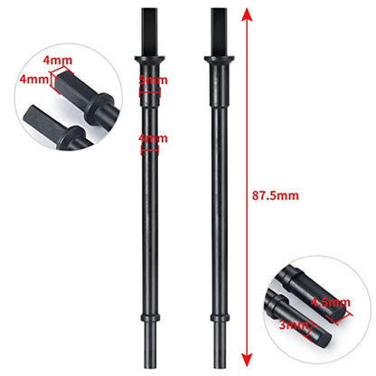 1 Set Front Rear CVD Drive Shafts Metal Axle Driveshafts for Axial SCX10-III AXI03006 AXI03027 1/10th RTR RC Crawler Car