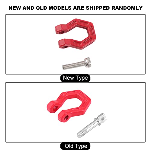 RC Trailer Buckle, Metal 4-Piece Set for Off-Road RC Crawler Lock Catch, Strong Tow Shackle for RC Enthusiasts