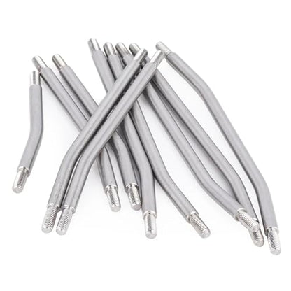 10Pcs Stainless Steel Links Rod Set with Ball End 313/324mm Wheelbase for 1/10 RC Crawler Car Axial for SCX10 II 90046 Upgrade Parts(324mm) - color: 324mm