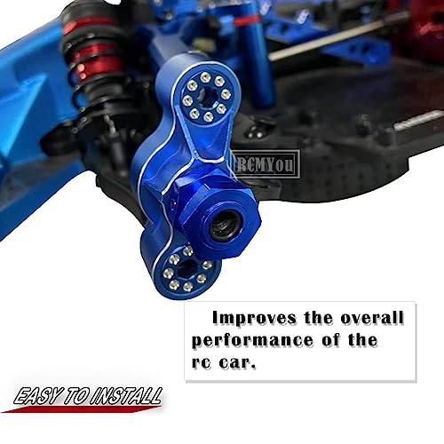 17mm Wheel Hex/Nuts & Wheel Wrench Upgrades Part for 1/7 Infraction 6s BLX/Mojave 6s BLX/Limitless 1/8 Typhon 6S BLX,Aluminum Hex Hub Adapters Hops Up,Navy Blue - color: Blue - Upgrades Part