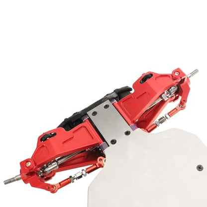 For Mjx For Hyper Go 14210 14209 H14BM Metal Steering Cup Upper Lower For Swing Arm Set Shock Tower Bracket Body Post RC Car Upgrade Parts Models(Red) - color: Red