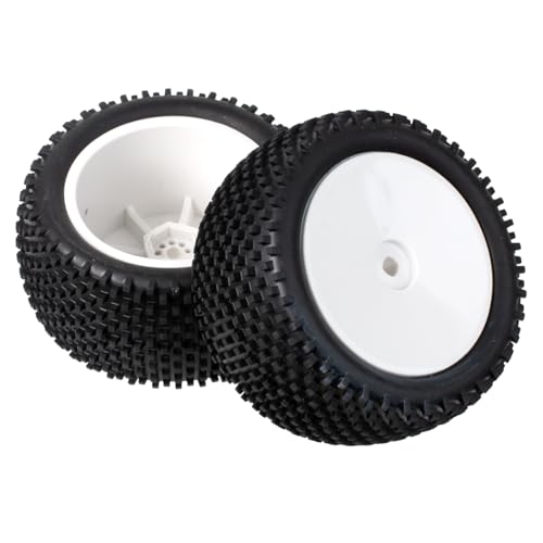 1/10 Off-Road Front & Rear Wheels Rims and Rubber Tires 12mm Hex Hub Foam Inserts for Tamiya TT-02B DF-02 SRX2 SRX4 Bandit Tekno EB410 2WD RC Car Upgrades