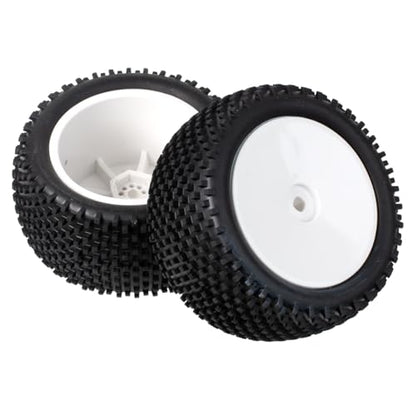 1/10 Off-Road Front & Rear Wheels Rims and Rubber Tires 12mm Hex Hub Foam Inserts for Tamiya TT-02B DF-02 SRX2 SRX4 Bandit Tekno EB410 2WD RC Car Upgrades