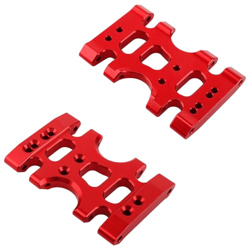 LCG Metal Skid Plate Transmission Mounting for Axial SCX10 Lower Center of Gravity Chassi 1/10 RC Crawler Upgrade (red) - color: Red