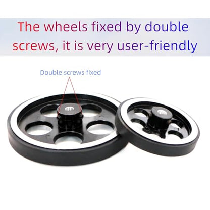 95mm Metal Drive Wheel Inner Dia 8mm Aluminum Master Wheels Rubber Tires for Smart Robot Chassis Car 1Pc - color: 8mm Inner Dia, size: 95mm Wheel Dia