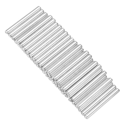 MECCANIXITY 40pcs 2mmx20mm Toys Shaft Round Rod Axles Drive Shaft for DIY RC Car Truck Boat Helicopter Model Part, Silver - size: 2mmx20mm