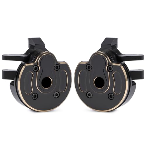 Brass Weight Steering Knuckles Portal Cover Plates 280g for 1/10 RC CRA-wler Axial 1.9UTB SCX10 III F9 Axle(Knuckle and Cover) - color: Knuckle and Cover