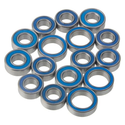 16Pcs Steel Rubber Sealed Ball Bearing Kit for Tamiya TT-02 Chassis RC On-Road Car Upgrade Accessories