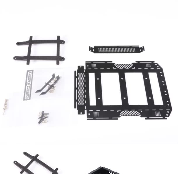 Palumma Metal Roof Luggage Rack Set for Traxxas 1/18 TRX-4M Bronco RC Crawler Car Upgrades