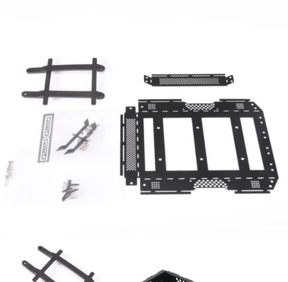 Palumma Metal Roof Luggage Rack Set for Traxxas 1/18 TRX-4M Bronco RC Crawler Car Upgrades