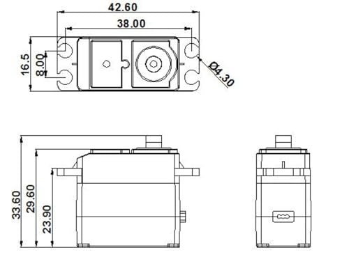 Upgrade Metal Servo for Hyper Go 1/14 H14bm RC Car，Upgrade Digital Metal Servo Spare Parts for Jetwood DEERC 1:14 MJX 14209 14210,Not Suitable for 14301/14302