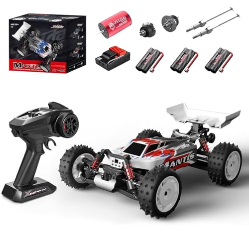 1/16 Scale 4WD RC Off-Road Truck, 70KM/H Brushless Remote Control Car with Full Proportional Steering, All-Metal Bearing Gear Vehicle Model for Hobbyists
