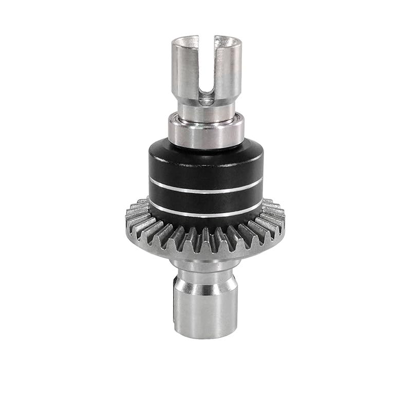 Metal Gear Differential Assembly Upgradeds for MJX Hyper Go 1/16 16207 16208 16209 16210 H16 H16PL M162 H16V3 H16BM 1/14 14301 14302 14303 RC Car (Black) - color: Black
