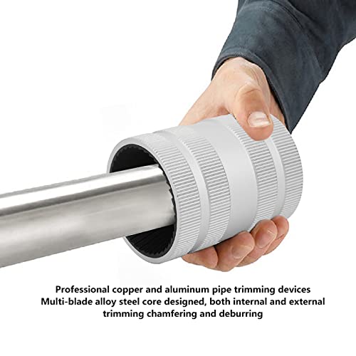 Watris Veiyi Pipe Reamer, Copper Pipe Deburring Tool for Hard Pipes | 5/16 Inch to 2-1/8 Inch, Stainless Steel Tube Deburr Chamfer Tool