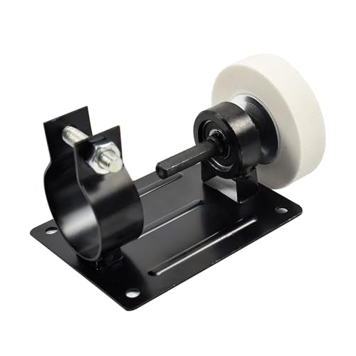 CHANCS Electric Drill Grinding Wheel Polisher Bracket Sharpener Converter Kit for Rotary Power Tools - color: White Cloth Wheel+bracket