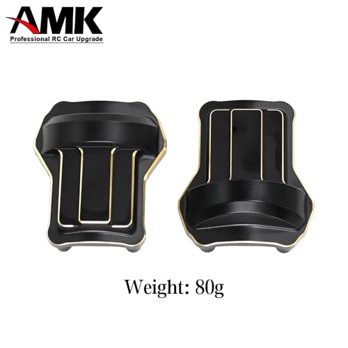 1/10 RC Crawler FMS FCX10 295g Brass Counter Weight Upgrades Kit, Brass Portal Covers Weights/Axle Diff Cover/Inner Portal Covers/Steering Knuckles for 1/10 FMS FCX10 K5 Upgrades Part