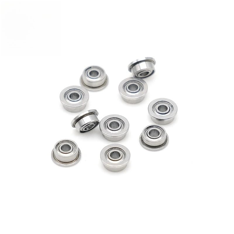 MF63ZZ Flange Bearing 3x6x2.5 mm ABEC-9 (10 PCS) Miniature Flanged MF63 Z ZZ Ball Bearings - size: MF63ZZ 3x6x2.5