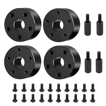 4PCS MORFUM 210g/Set RC Front Wheel Hex Hub 19mm Offset Extension Combiner Widen Adapter Spacers Extended Wheel Hex Hubs Offset Spacers Compatible with 1/10 Tamiya Clod Buster 4×4×4 RC Car