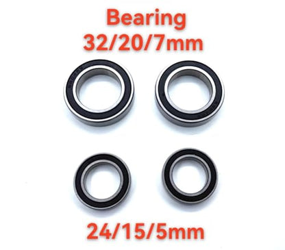 Bearings for Traxxas XRT 1/6 Front Spindle+Rear Wheel hub Carrier, 2+2pcs