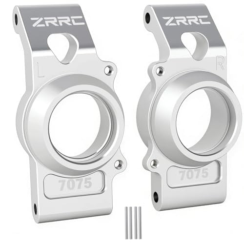 Unbreakable 7075 Aluminum Rear Stub Axle Carriers Rear Hubs for Traxxas X-MAXX 8S, L&R Rear Hub Carrier Upgrade, CNC Alum. Suspension Mount, Replacement for Traxxas 7852X 7752X, Silver Finish - style: Rear Hub