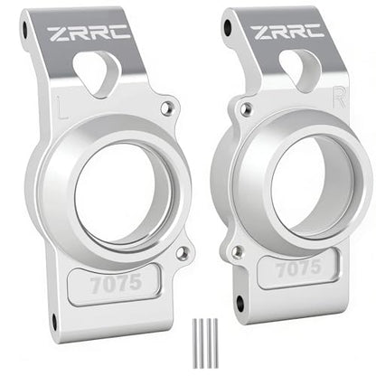 Unbreakable 7075 Aluminum Rear Stub Axle Carriers Rear Hubs for Traxxas X-MAXX 8S, L&R Rear Hub Carrier Upgrade, CNC Alum. Suspension Mount, Replacement for Traxxas 7852X 7752X, Silver Finish - style: Rear Hub