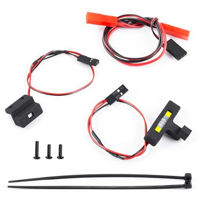 LSG LED Lights Kit Headlight Taillights Kit for 1/18 RC Arrma Typhon Grom | Front Rear Lights White Red Light Upgrades Part