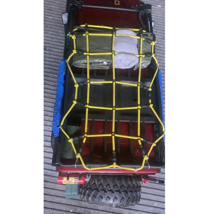 MOHERO 1/10 RC Elastic Luggage Net with Hook for 1:10th RC Vehicles RC Crawler Truck Car D90 TRX4 Roof Rack (Yellow) - color: Yellow