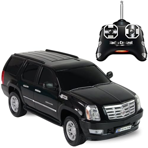 Liberty Imports R/C General Motors Escalade 1:24 Scale Toy Replica Vehicle - Officially Licensed Remote Control SUV with 2.4G Full-Function Technology, Working Lights (Black)