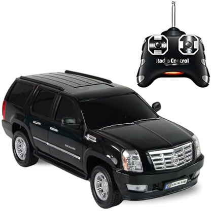 Liberty Imports R/C General Motors Escalade 1:24 Scale Toy Replica Vehicle - Officially Licensed Remote Control SUV with 2.4G Full-Function Technology, Working Lights (Black)