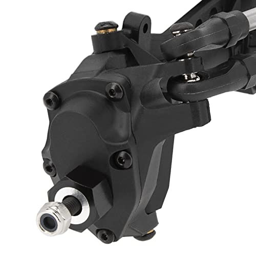 MEUS RACING SCX10 Axles Front & Rear Portal Axles for Axial SCX10 SCX10 II 1/10 RC Crawler Upgrade Pasrts, Nylon Axles with Steel Gears and Metal Bearings (Black) - color: Black