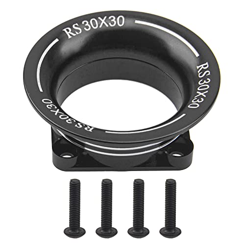 Metal Motor ESC Cooling Fan Cover Air Inlet Channel 3010 for 30mm×30mm 540 550 Motor Fan Compatible with 1/8 1/10 1/12 RC Car Truck (Black) - color: Black