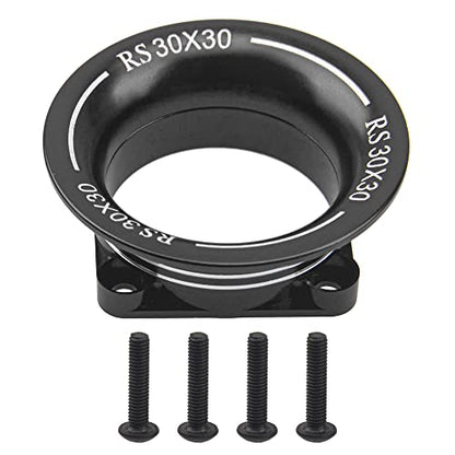 Metal Motor ESC Cooling Fan Cover Air Inlet Channel 3010 for 30mm×30mm 540 550 Motor Fan Compatible with 1/8 1/10 1/12 RC Car Truck (Black) - color: Black
