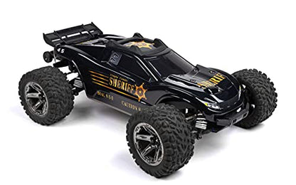 SummitLink Custom Body Compatible for Rustler 4X4, Rustler BL-2S, Rustler 4x4 Ultimate 1/10 Scale RC Car or Truck(Truck not Included)-1 (Muddy Orange Over Black Style)