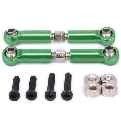 Replacement Part For 2PCS Front Upper Suspension Arm 44-55mm Tie Rod For Rc Hobby Model Car 1-12 12428 12423 Upgraded Parts Desert Buggy - (Color: Green) - color: Green