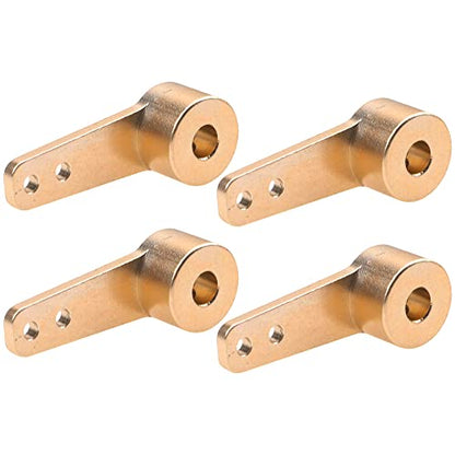 4PCS Aluminum RC Airplane Steering Servo Arm Horn Rocker Arms for RC Quadcopter Fixed Wing Parts (4mm) - size: 4mm