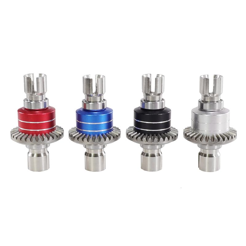 Metal Gear Differential Assembly Upgradeds for MJX Hyper Go 1/16 16207 16208 16209 16210 H16 H16PL M162 H16V3 H16BM 1/14 14301 14302 14303 RC Car (Silver) - color: Silver