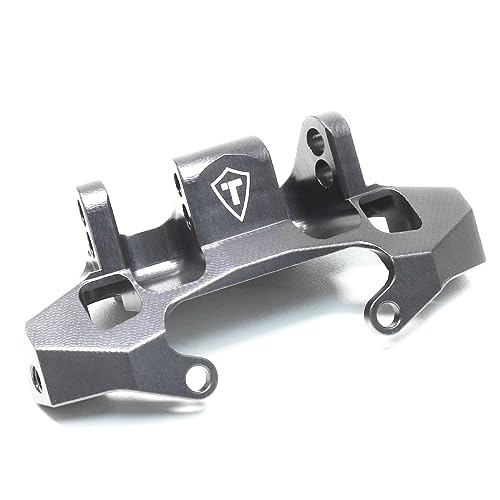 TREAL Aluminum 7075 Rear Upper Link Riser Mount for Axial Capra Currie F9 1/10 RC Crawler(Gray) - color: Gray